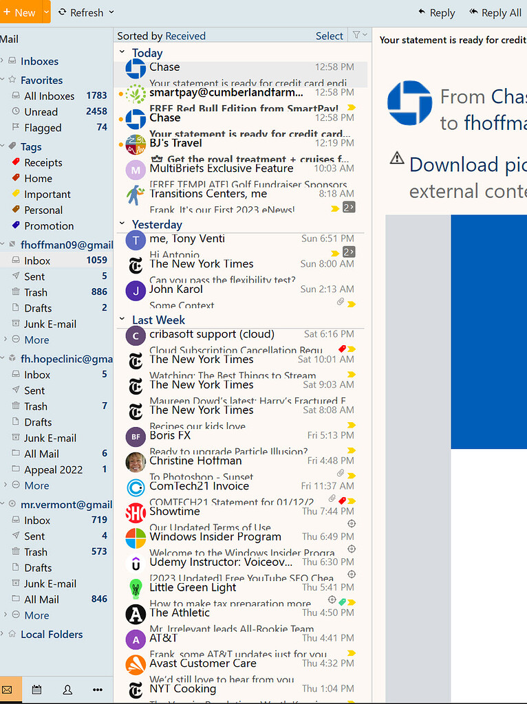 Messages are all jammed together in the list...font does not work