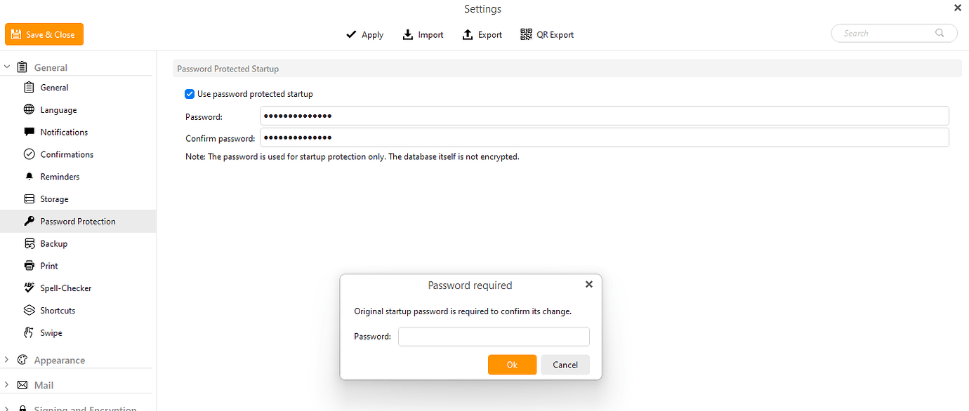 Password Protected Startup - Initial setup - eM Client