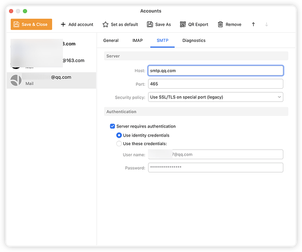 SMTP Setting