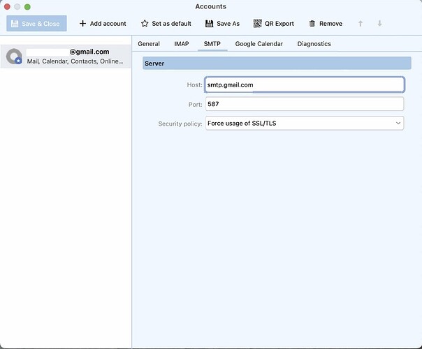 SMTP Settings