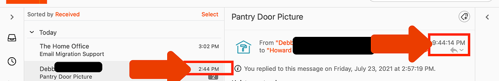 Email Timestamp Email timestamps - eM Client