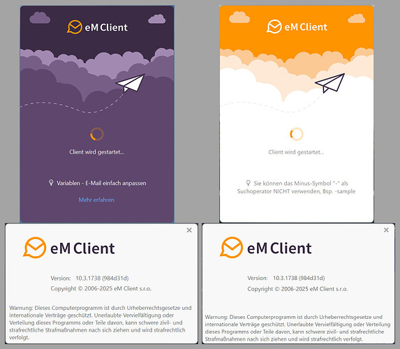 2025-05-26 eM Client Farbunterschied