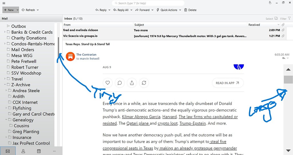 Accessibility Issue - Feature request - eM Client