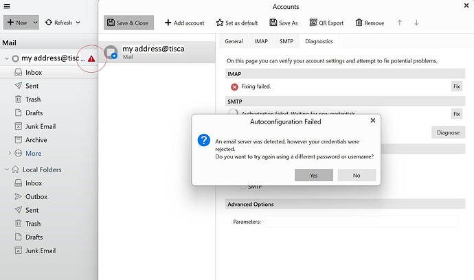 email failure