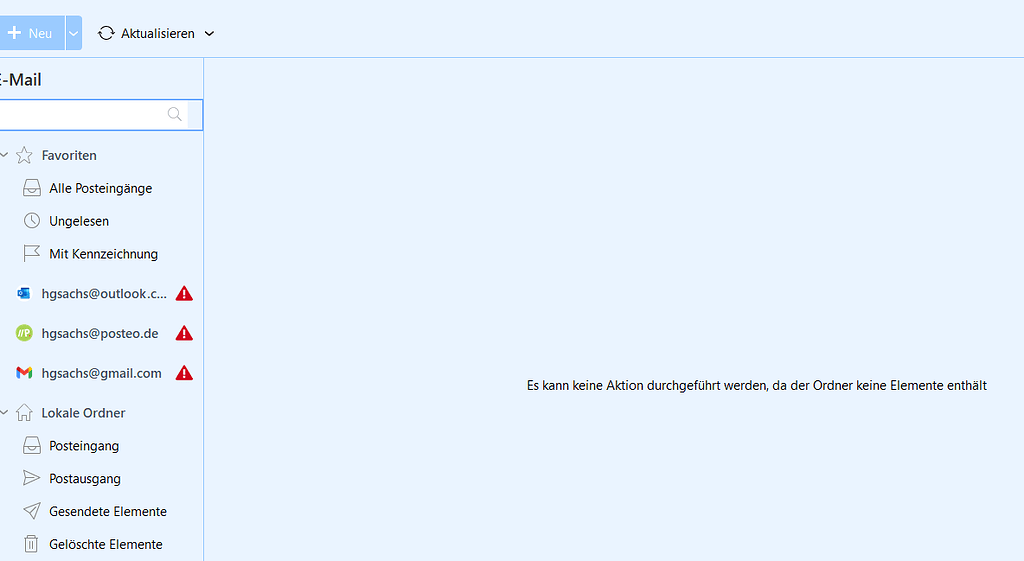 Importing accounts failed - Initial setup - eM Client