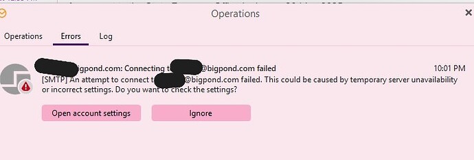 emclient error