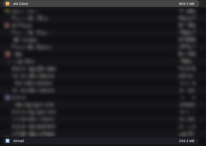 eM Client VS Airmail - July 2025
