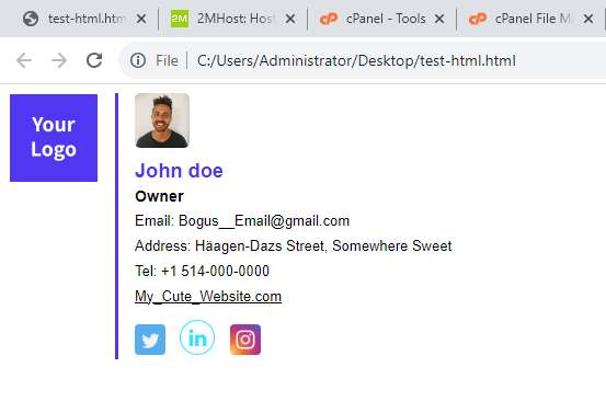 My Signature in browser