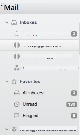 eM Client  Inboxes