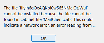 EM Client Error