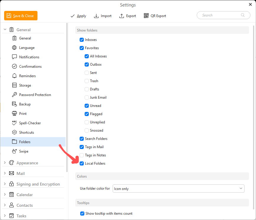 Change the default settings of the: Postpone - Mail - eM Client